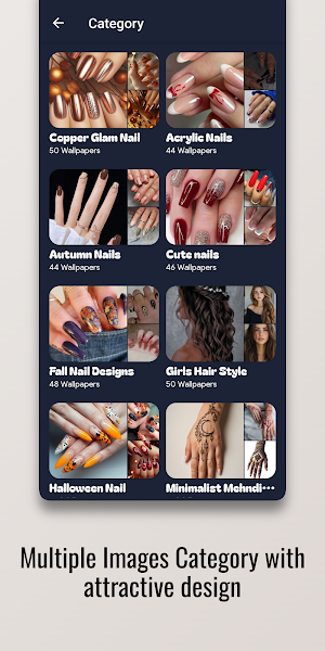 Copper Glam Nail Design Screenshot 1