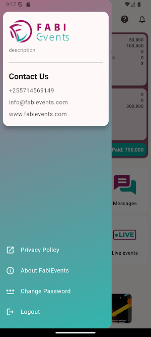 FabiEvents Screenshot 1
