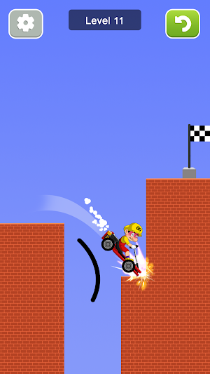 Bob's World: Draw Bridge Game Screenshot 2