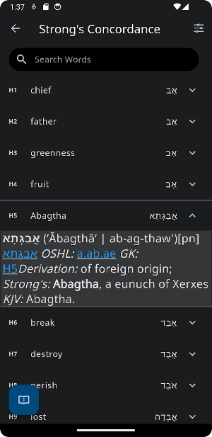 Complete Strong's Concordance Screenshot 3