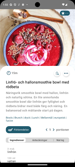 CoreWell – Hälsosamma Recept Screenshot 1