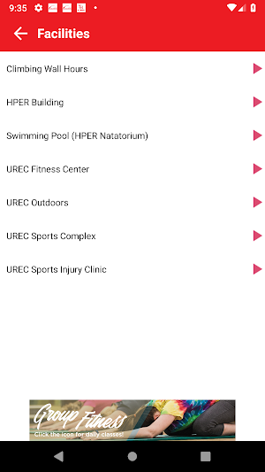 UREC Arkansas Screenshot 3