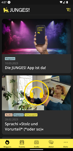 JUNGES! Staatstheater Screenshot 0