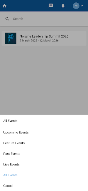 Norgine Events Screenshot 1