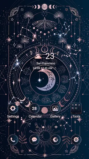 Zodiac Tarot Card - Wallpaper Screenshot 1