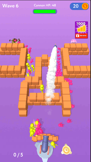 Stickman Cannon Screenshot 1