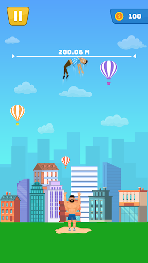 Daddy Toss : Buddy Throw Game Screenshot 1