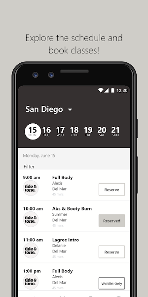 Tide & Tone Lagree Screenshot 2