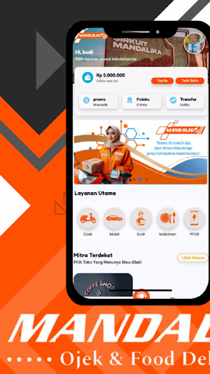 Mandaligo~Ojek & Food Delivery Screenshot 0