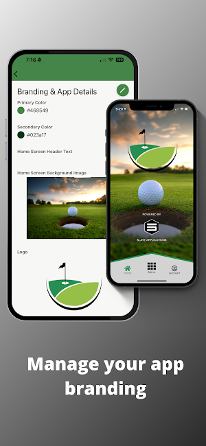Slate Golf Admin Screenshot 1