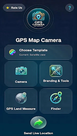 GPS Map Camera: Land Measure Screenshot 1