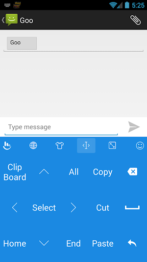 Keyboard Theme Flat Azure Screenshot 2