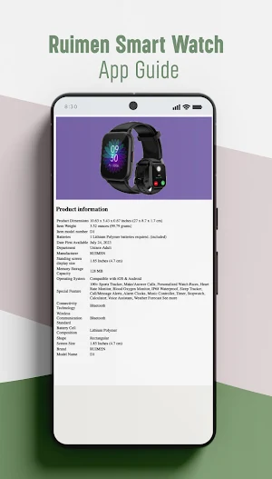 Ruimen Smart Watch App Guide Screenshot 3