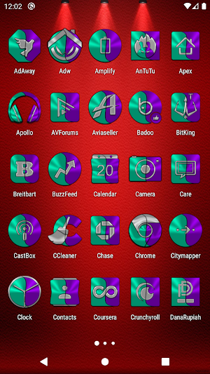 Teal and Purple Icon Pack Free Screenshot 1