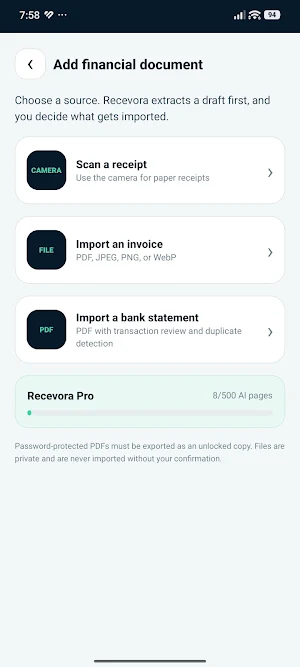Recevora: Receipt Scanner Screenshot 3