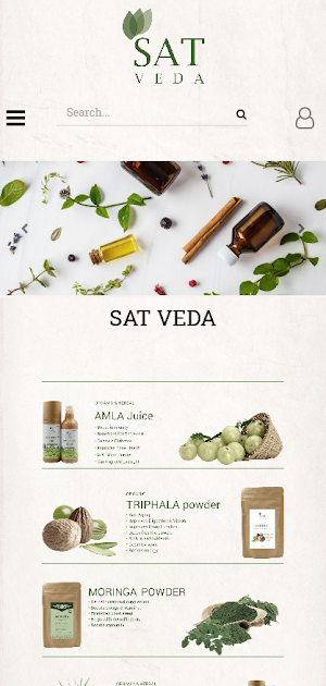 SAT VEDA | Herbal & Natural Juice, Food & Powder Screenshot 0
