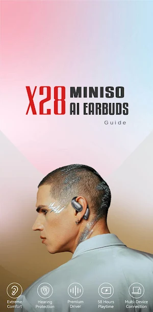 Miniso X28 AI Earbuds Guide Screenshot 2