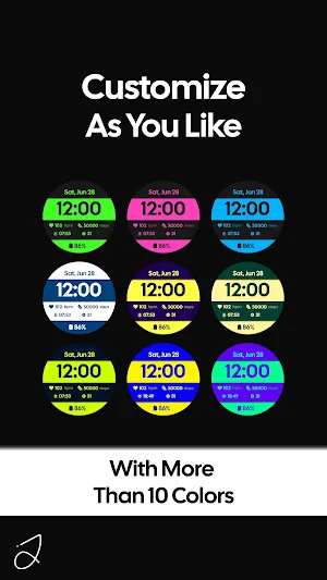 Simple Separated Watch Face Screenshot 2