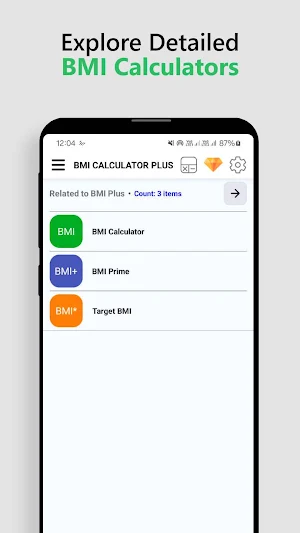 BMI Calculator Plus Screenshot 0