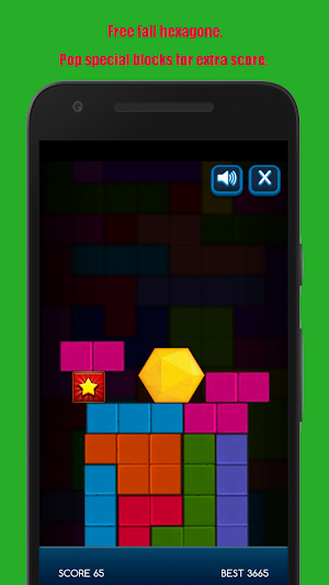 Hexagon Fall Physic Game Screenshot 3