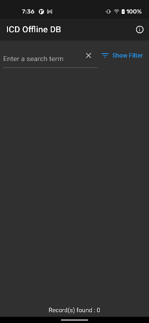 ICD Offline DB Screenshot 0