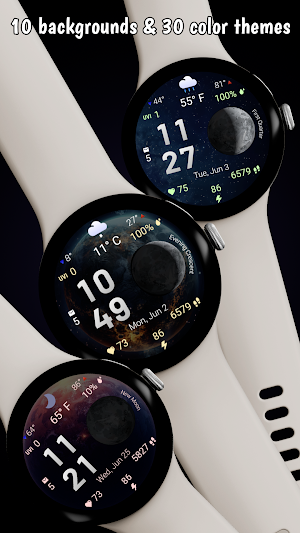 Moon & Weather watchface Screenshot 2