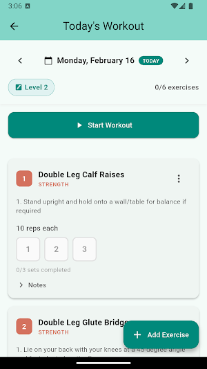 ACL Recovery Tracker Screenshot 3