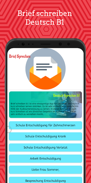Brief schreiben Deutsch B1 Screenshot 0