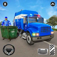 Police Garbage Truck Game 3D