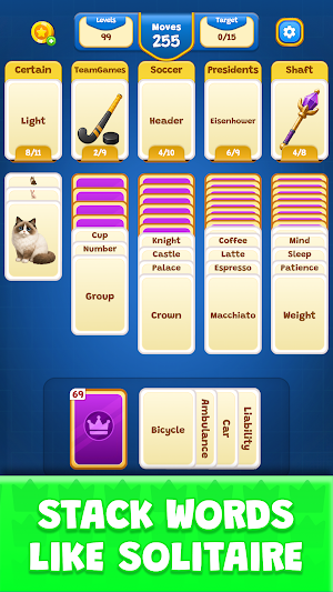 Word Stacks: Card Solitaire Screenshot 3