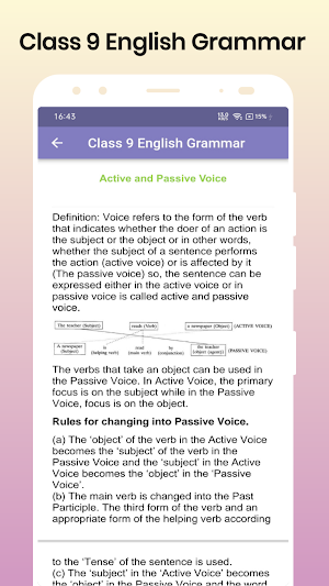 Class 9 English Grammar Notes Screenshot 1