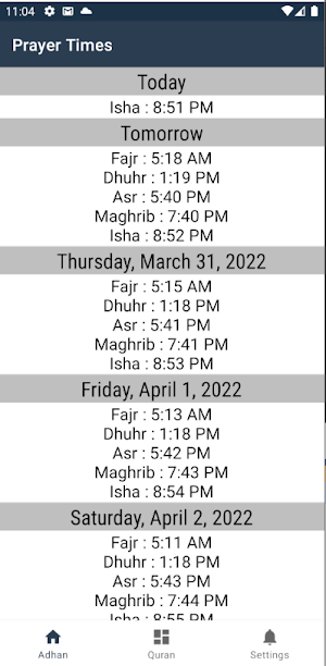 Azan For Google Nest / Phone Screenshot 0