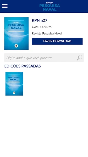 Revista Pesquisa Naval Screenshot 1