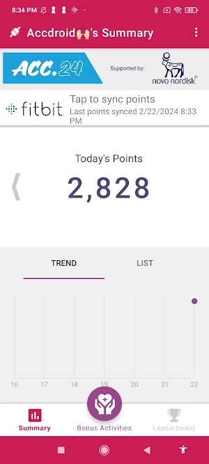 ACC.24 Wellness Challenge Screenshot 2