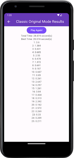 Schulte Table Screenshot 3