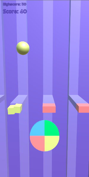 Bouncing Color Ball Screenshot 1