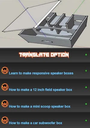 Learn to make speaker boxes Screenshot 0