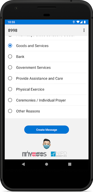 MoveSafe SMS Creator Screenshot 1