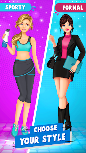 High School Fashion Dress Up Game for Girls Screenshot 2
