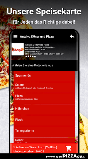 Antalya Döner und Pizza Fellba Screenshot 3