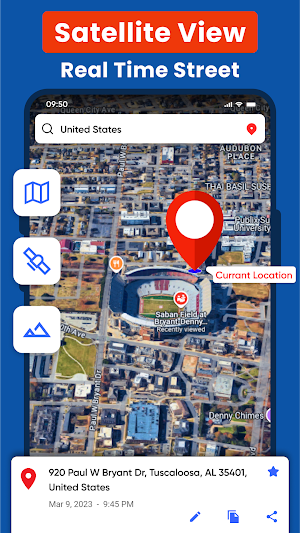 Live Earth Map :Gps Navigation Screenshot 1