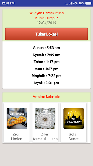 Waktu Solat Screenshot 0