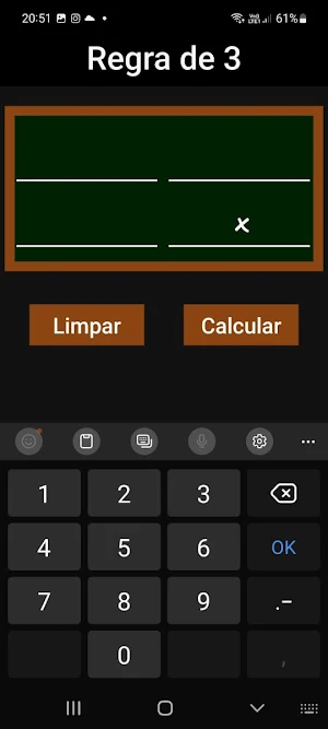 Regra de Três Simples Screenshot 1