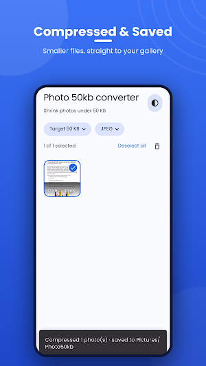 Photo 50kb 500kb Converter Screenshot 3