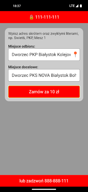 Bi.tax - Taxi Białystok Screenshot 0