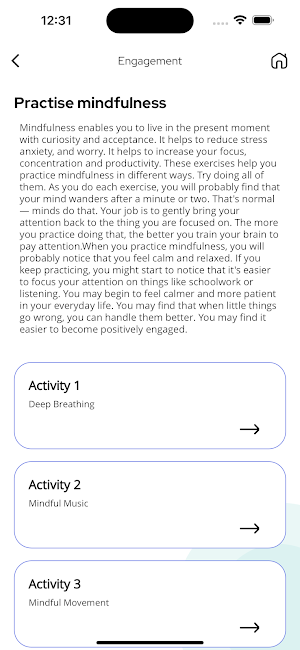 PERMARS Well-Being Screenshot 2