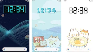 Digital Clock Widget C.C.Makiart Screenshot 1