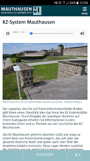 Mauthausen Audioguide Screenshot 2
