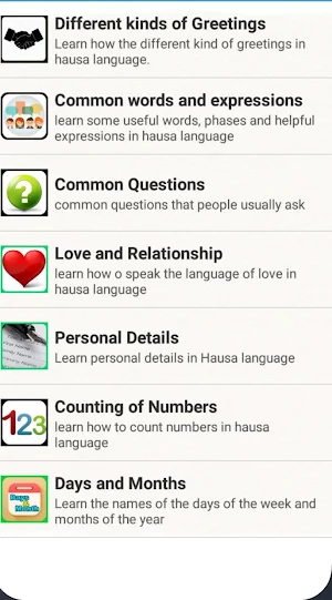 Learn Hausa Screenshot 0