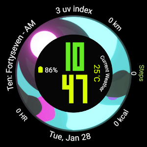 Space HUD Animated Watch Face Screenshot 2